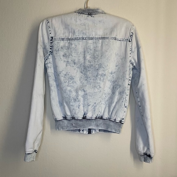 DENIM LINED BOMBER JACKET - Picture 2 of 3